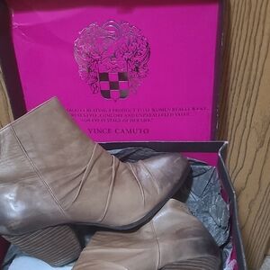 Vince Camuto Women's Beige Ankle Booties